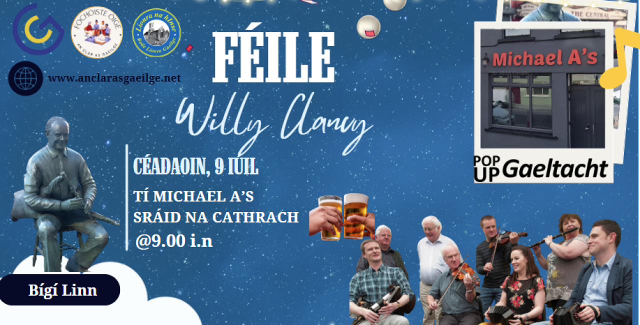 🔊 IMEACHT FOCHOISTE ÓIGE 🔊 Bígí linn don chéad 'PopUpGaeltacht’ eile i Michael A’s!
